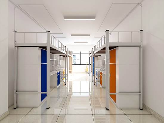 学校宿舍上下铺铁床采购项目案例